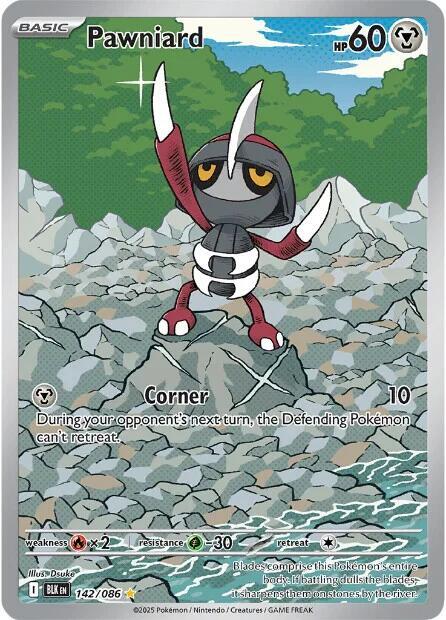 Pokemon Pawniard 142/86 Black Bolt