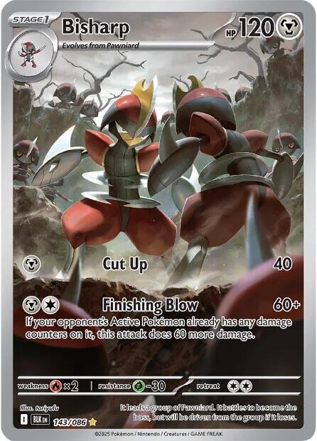 Pokemon Bisharp 143/86 Black Bolt