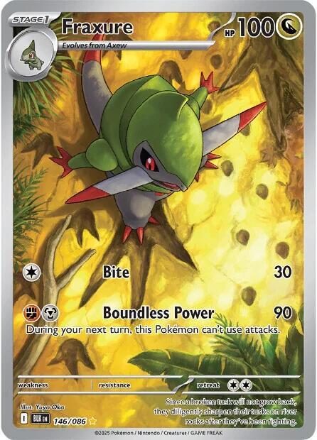 Pokemon Fraxure 146/86 Black Bolt