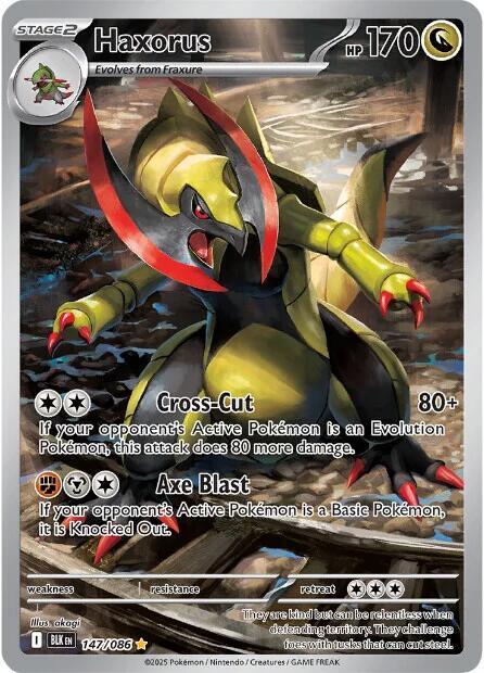 Pokemon Haxorus 147/86 Black Bolt