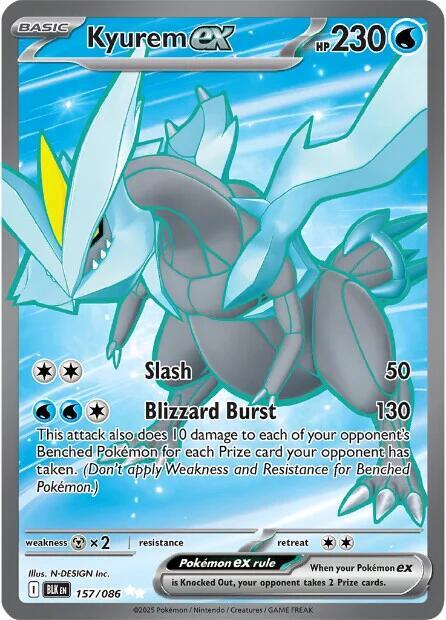 Pokemon Kyurem ex 157/86 Black Bolt