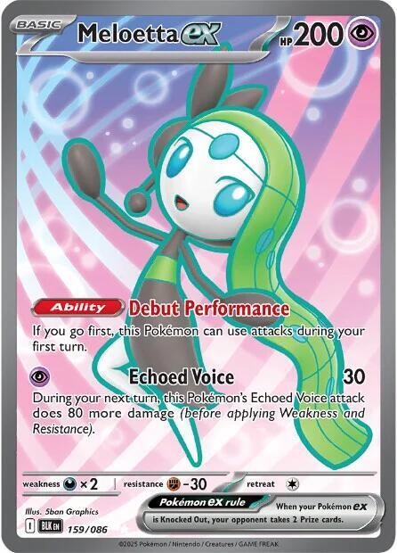 Pokemon Meloetta ex 44/86 Black Bolt