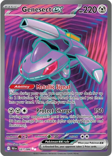 Pokemon Genesect ex 161/86 Black Bolt