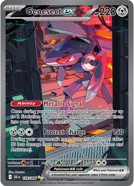 Pokemon Genesect ex 169/86 Black Bolt