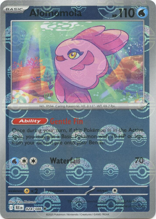 Pokemon Alomomola (Poké Ball) 24/86 Black Bolt