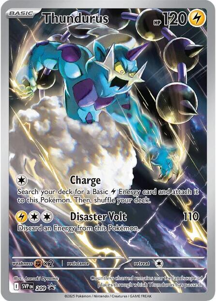Pokemon Thundurus 209 SVP Black Star Promos