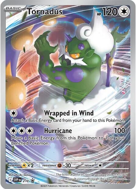 Pokemon Tornadus 210 SVP Black Star Promos