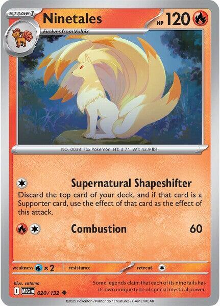 Pokemon Ninetales 020/188 Mega Evolution