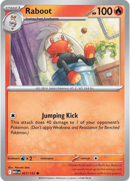 Pokemon Raboot 027/188 Mega Evolution