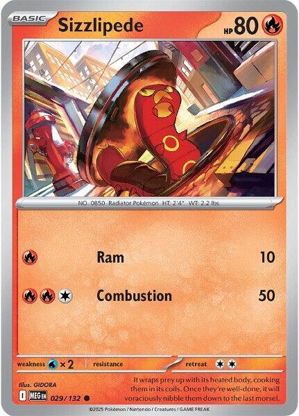 Pokemon Sizzlipede 029/188 Mega Evolution