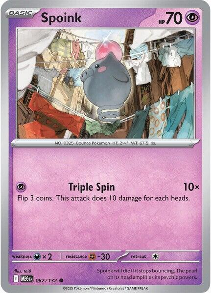 Pokemon Spoink 062/188 Mega Evolution