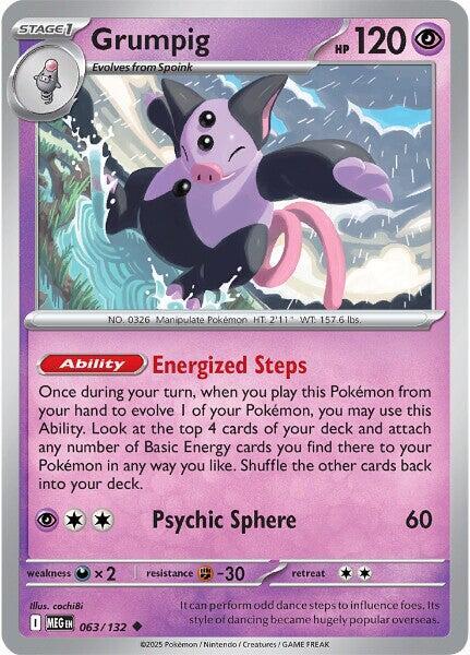 Pokemon Grumpig 063/188 Mega Evolution