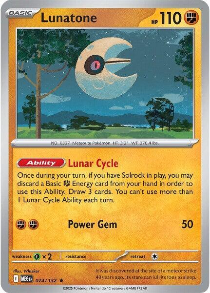 Pokemon Lunatone 074/188 Mega Evolution