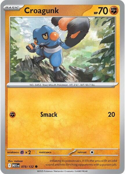 Pokemon Croagunk 078/188 Mega Evolution