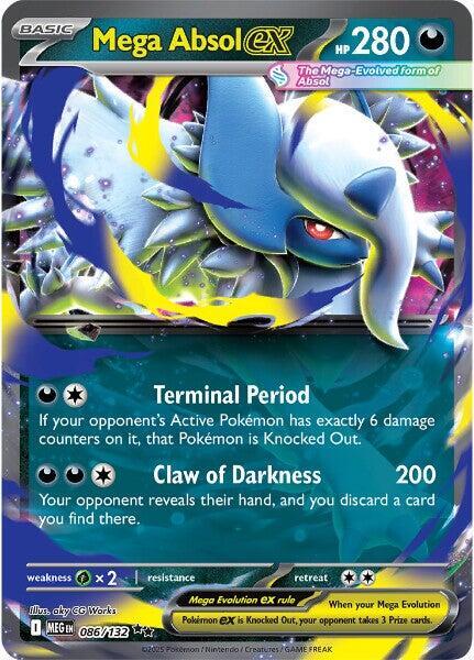 Pokemon Mega Absol ex 086/188 Mega Evolution