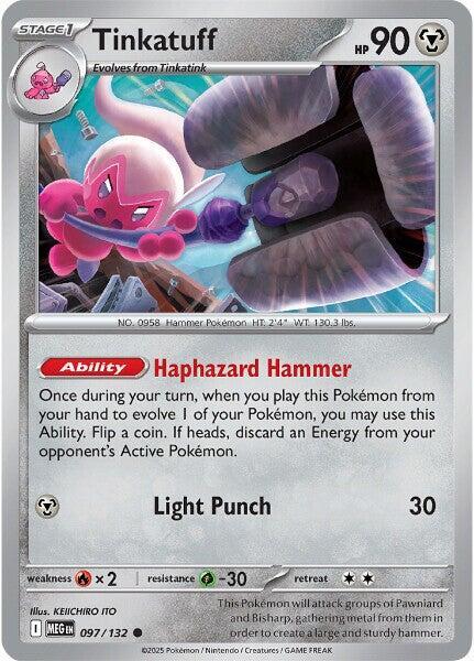 Pokemon Tinkatuff 097/188 Mega Evolution