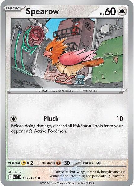 Pokemon Spearow 102/188 Mega Evolution
