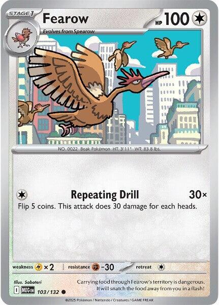 Pokemon Fearow 103/188 Mega Evolution