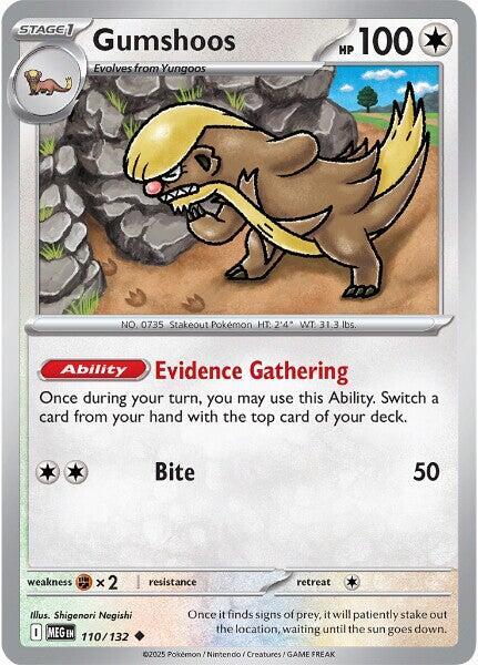Pokemon Gumshoos 110/188 Mega Evolution
