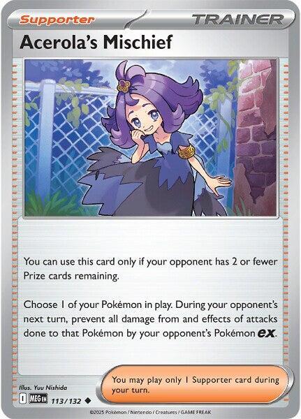 Pokemon Acerola’s Mischief 113/132 Mega Evolution