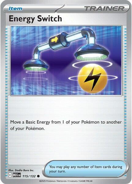 Pokemon Energy Switch 115/132 Mega Evolution