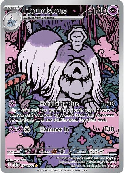 Pokemon Houndstone 145/132 Mega Evolution