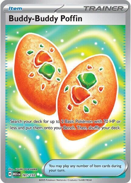 Pokemon Buddy‑Buddy Poffin 167/188 Mega Evolution