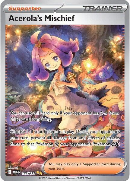 Pokemon Acerola’s Mischief 183/188 Mega Evolution