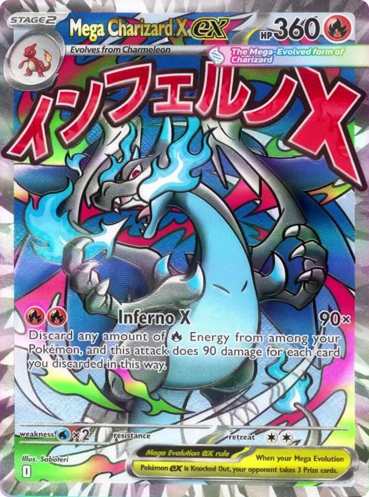 Pokemon Mega Charizard X ex MEP023 Mega Evolution Promos