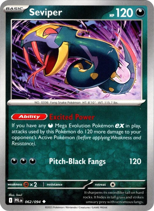 Pokemon Seviper 062/094 Phantasmal Flames
