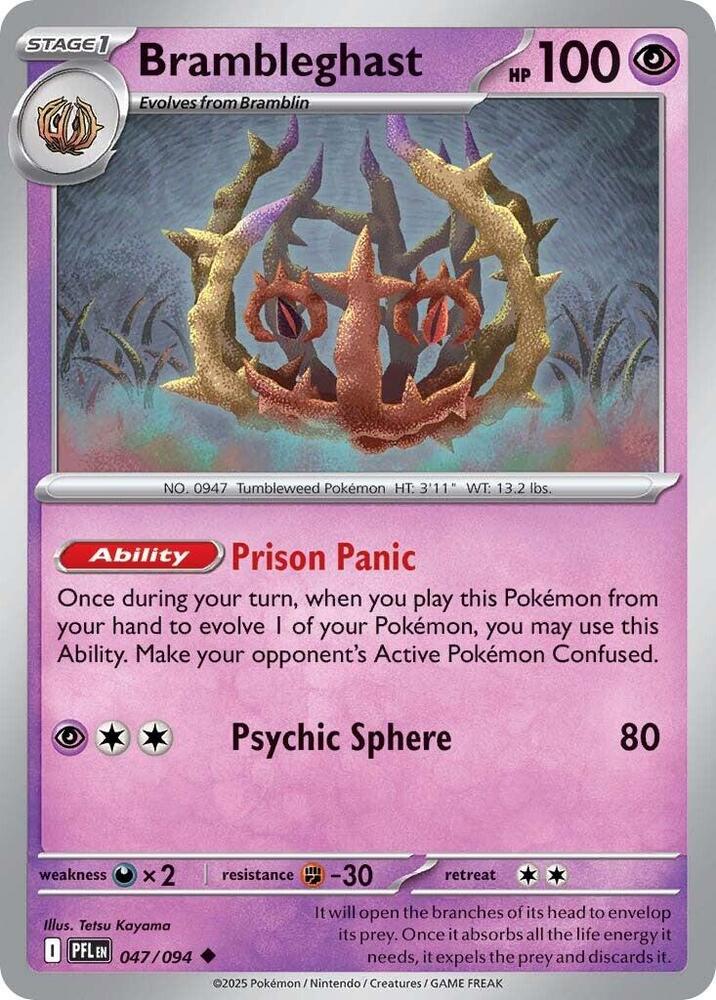 Pokemon Brambleghast 047/094 Phantasmal Flames