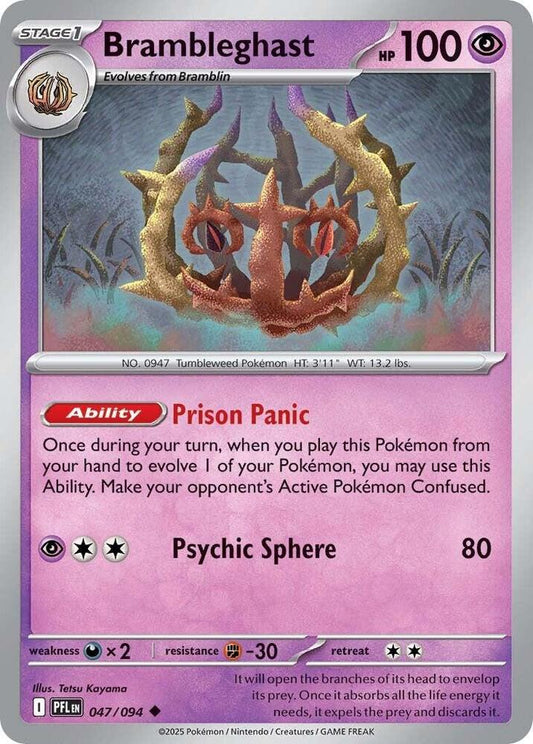 Pokemon Brambleghast 047/094 Phantasmal Flames
