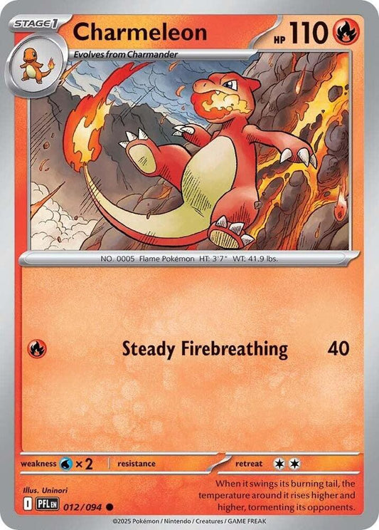 Pokemon Charmeleon 012/094 Phantasmal Flames