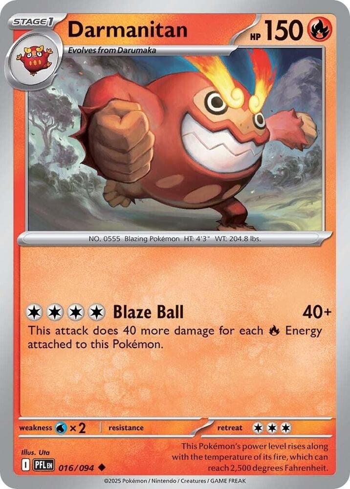 Pokemon Darmanitan 016/094 Phantasmal Flames