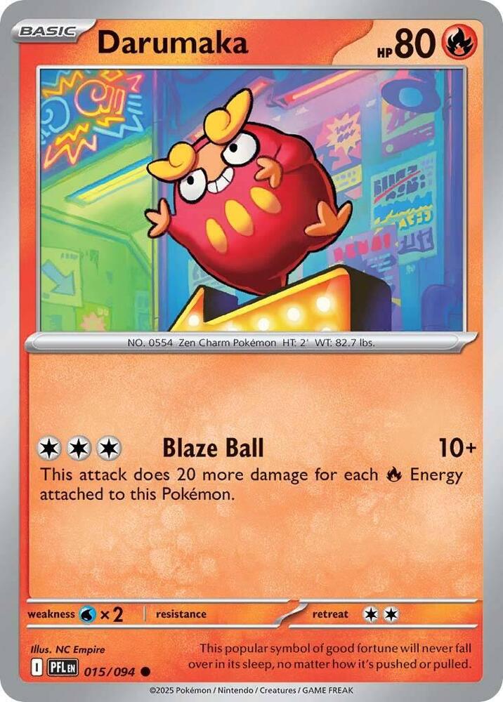 Pokemon Darumaka 015/094 Phantasmal Flames