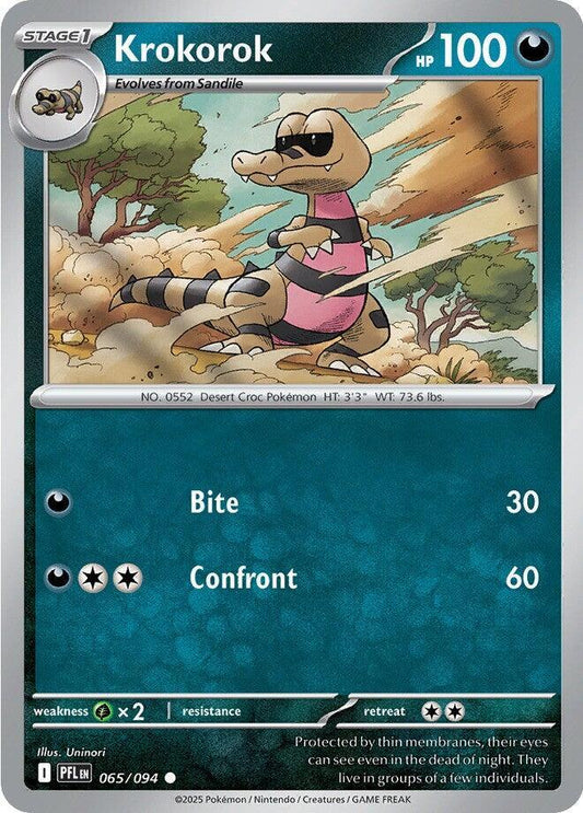 Pokemon Krokorok 065/094 Phantasmal Flames