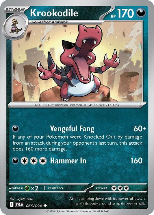 Pokemon Krookodile 066/094 Phantasmal Flames