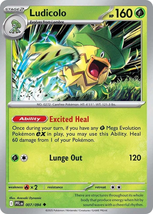 Pokemon Ludicolo 007/094 Phantasmal Flames