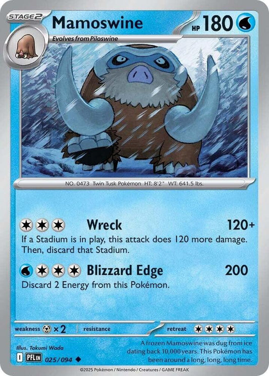 Pokemon Mamoswine 025/094 Phantasmal Flames