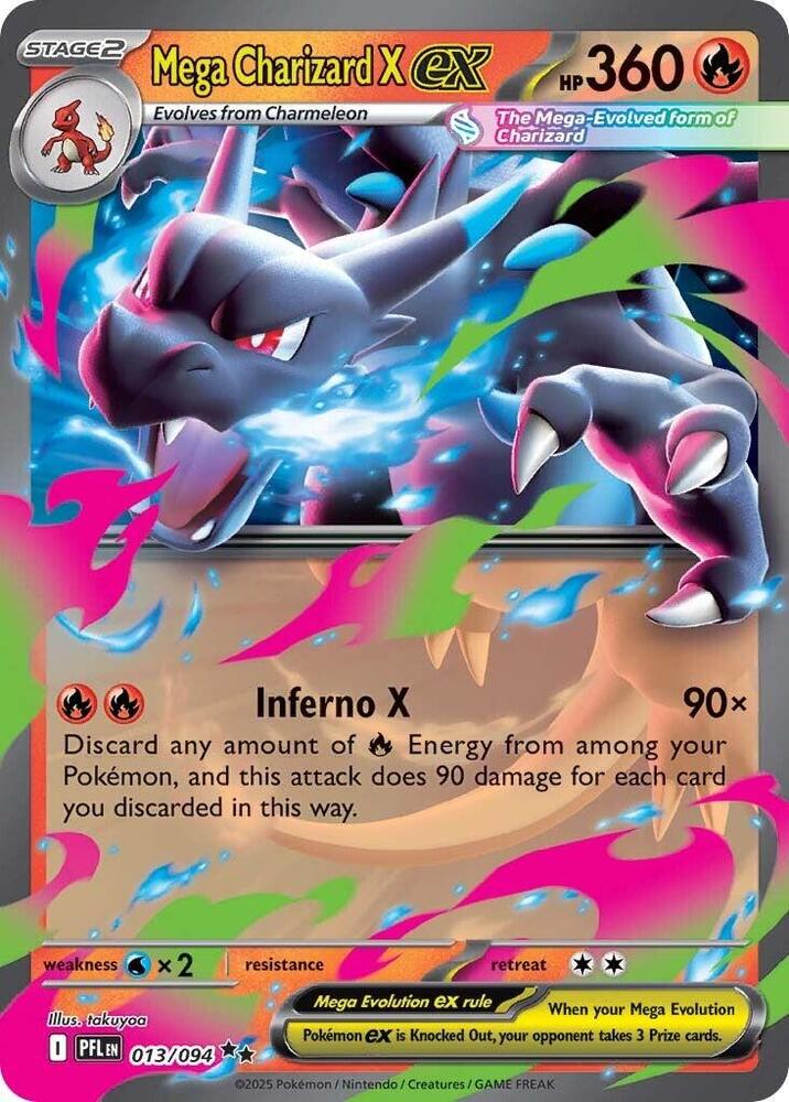 Pokemon Mega Charizard X ex 013/094 Phantasmal Flames