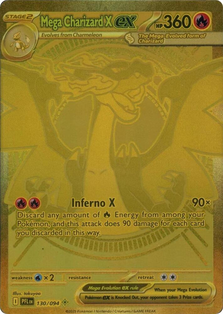 Pokemon Mega Charizard X ex 130/094 Phantasmal Flames