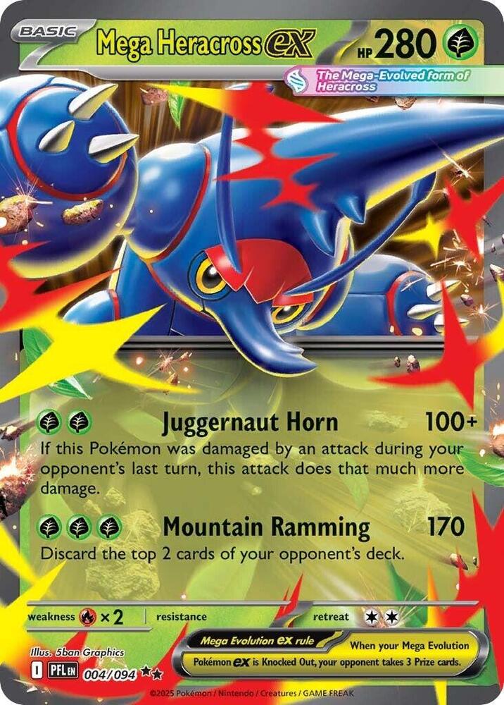 Pokemon Mega Heracross ex 004/094 Phantasmal Flames