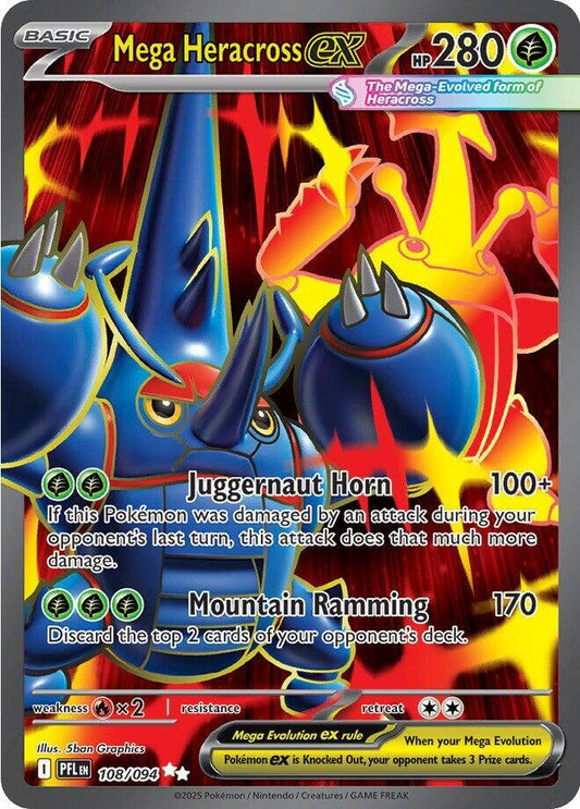Pokemon Mega Heracross ex 108/094 Phantasmal Flames