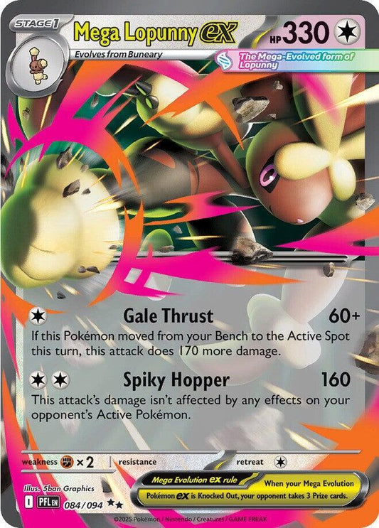 Pokemon Mega Lopunny ex 084/094 Phantasmal Flames