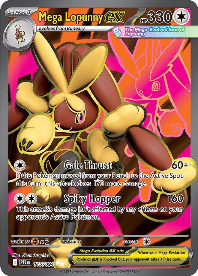 Pokemon Mega Lopunny ex 115/094 Phantasmal Flames