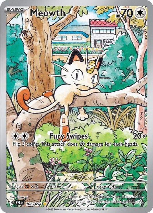 Pokemon Meowth 106/094 Phantasmal Flames