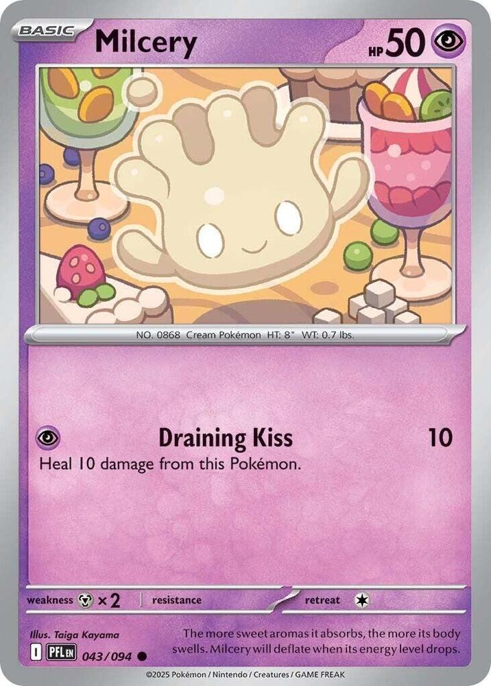 Pokemon Milcery 043/094 Phantasmal Flames