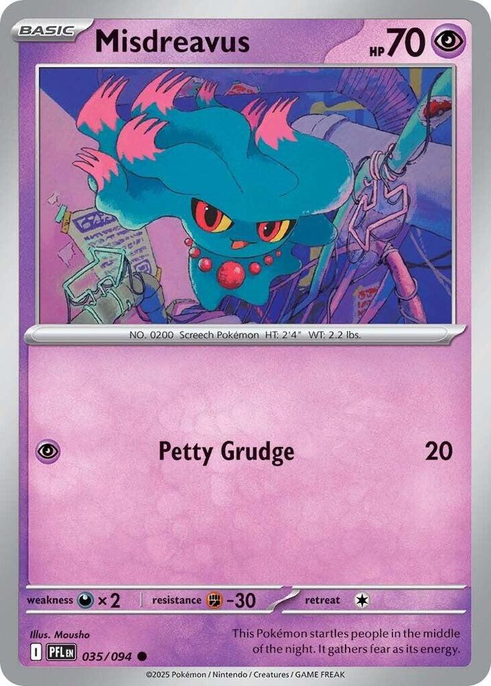 Pokemon Misdreavus 035/094 Phantasmal Flames