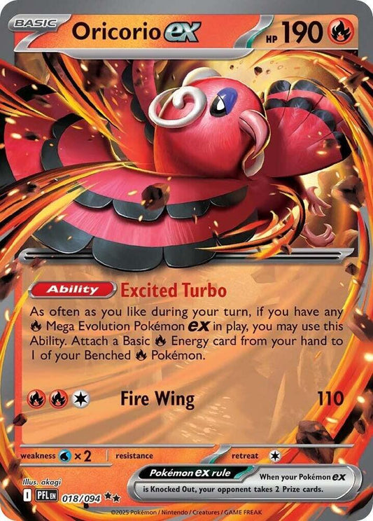 Pokemon Oricorio ex 018/094 Phantasmal Flames