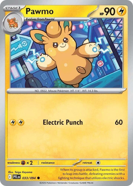 Pokemon Pawmo 033/094 Phantasmal Flames